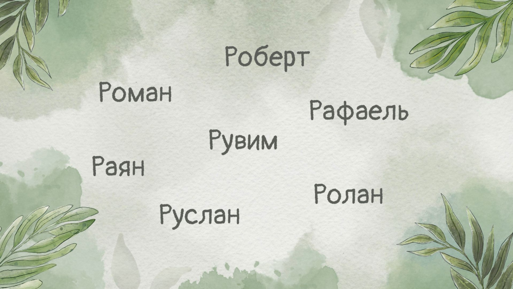 Чоловічі імена на Р: значення та походження