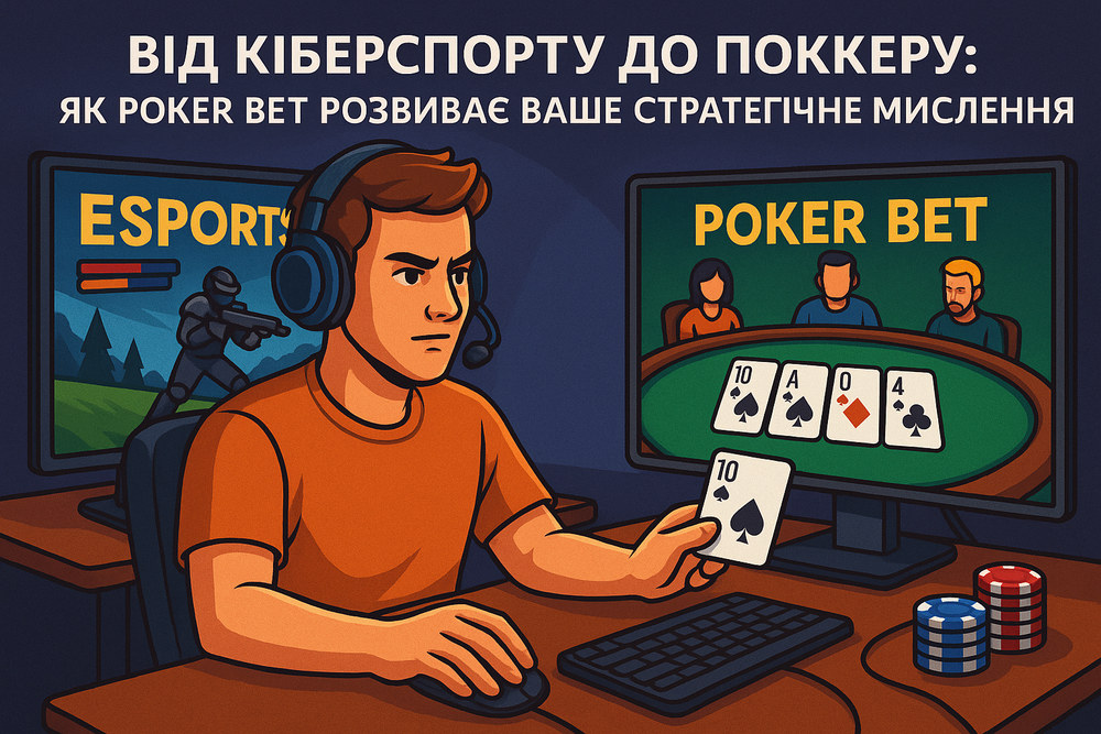 Від кіберспорту до покеру: як Poker Bet розвиває ваше стратегічне мислення
