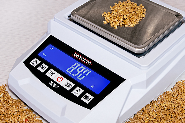 Что используется для взвешивания зерна в лабораториях?